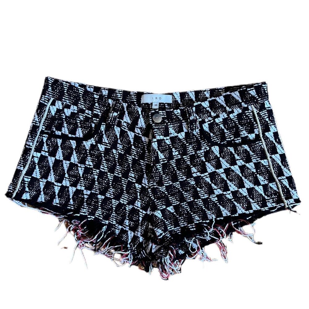 Pre-Owned - Iro Patterned Mini Shorts - image 1